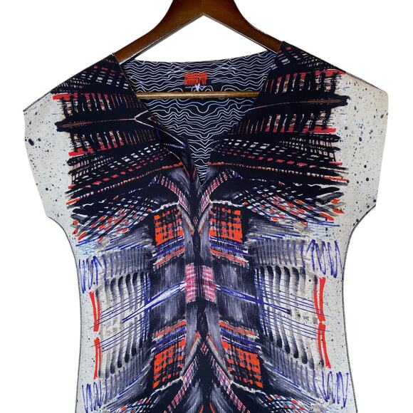 Animapop Neoprene Reversible Art Print Dress, Size Medium - Picture 2 of 4